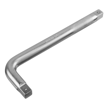 Вороток Г-образный, 300*100 мм, квадрат 3/4&quot;, CrV, матовый хром Denzel 14068 купить в Нефтеюганске