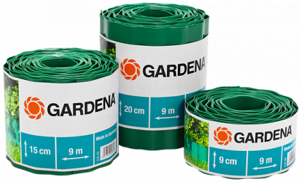 Бордюр зеленый 20 см, длина 9 м  GARDENA купить в Нефтеюганске