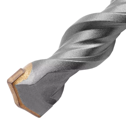 Бур по бетону Denzel, 16 x 210 мм,двойная спираль, три пылеотводящие кромки, 705037 купить в Нефтеюганске