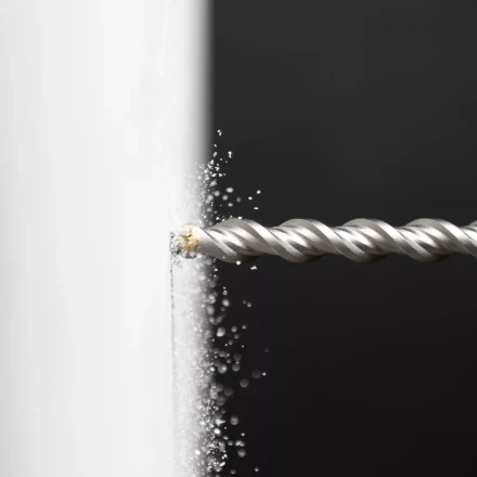 Бур по бетону Denzel, 16 x 210 мм,двойная спираль, три пылеотводящие кромки, 705037 купить в Нефтеюганске