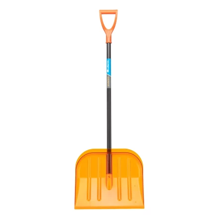 Лопата для уборки снега поликарбонат Сибртех, 465х410х1390 мм, стальной черенок, усиленная 61655 купить в Нефтеюганске
