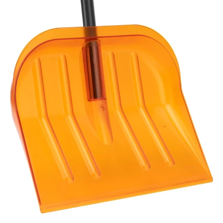 Лопата для уборки снега поликарбонат Сибртех, 465х410х1390 мм, стальной черенок, усиленная 61655 купить в Нефтеюганске