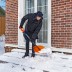 Лопата для уборки снега поликарбонат Сибртех, 465х410х1390 мм, стальной черенок, усиленная 61655 купить в Нефтеюганске