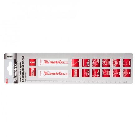 Полотна универсальные для сабельной пилы S1122VF   200/1,8-2,5мм Bimetal  2штуки  PRO Matrix 782002 купить в Нефтеюганске