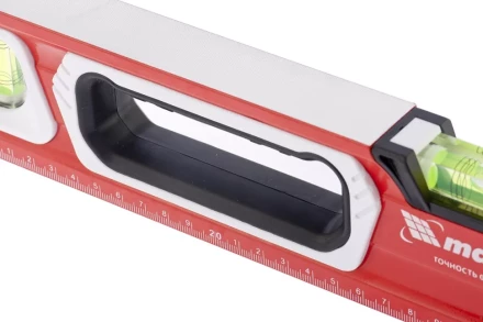 Уровень алюминиевый магнитный 800 мм с зеркальным глазком MATRIX 2 компонентные рукоятки артикул 34732 купить в Нефтеюганске