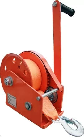 Лебедка ручная с тормозом BHW 1800 лента купить в Нефтеюганске