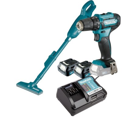 Набор аккумуляторного инструмента Makita CLX226X1 (DF333DZ, CL106FDZ, BL1016, DC10WD) купить в Нефтеюганске