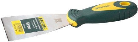 Шпательная лопатка KRAFTOOL с 2-компонент ручк, профилиров нержав полотно, 65мм 10035-065 купить в Нефтеюганске