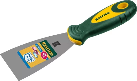 Шпательная лопатка KRAFTOOL с 2-компонент ручк, профилиров нержав полотно, 65мм 10035-065 купить в Нефтеюганске
