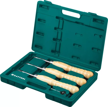 Набор профессиональных ручных резцов по дереву KRAFTOOL 18369 купить в Нефтеюганске