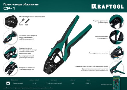 Пресс-клещи PKS-1 для втулочных наконечников 45461-1 купить в Нефтеюганске