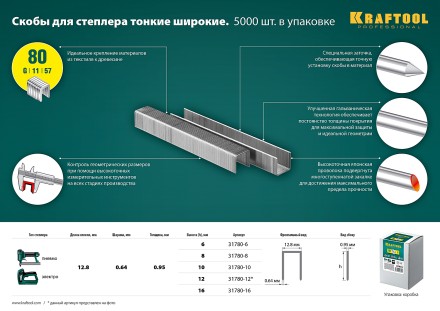 Скобы тип 21GA (80 / Pr A / Senco AT) 5000 шт 31780-6 купить в Нефтеюганске