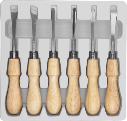 Фигурные стамески ЗУБР 6 предм Профессионал 18373-H6 купить в Нефтеюганске