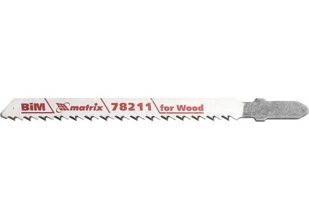Полотна для электролобзика по дереву 3 шт T101BF 75 x 2,5мм Bimetal MATRIX Professional 78211 купить в Нефтеюганске