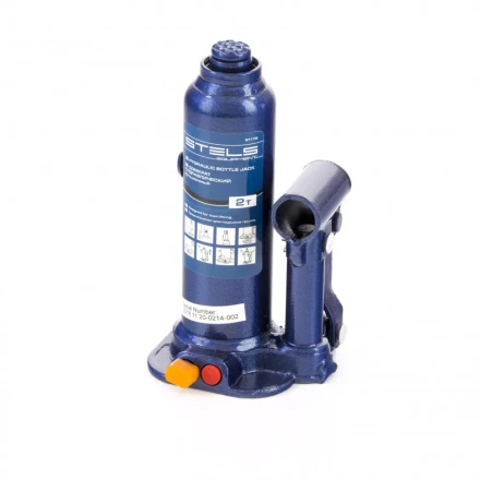 Домкрат гидравлический бутылочный 2 т h подъема 178-338 мм в пластиковом кейсе Stels 51172 купить в Нефтеюганске