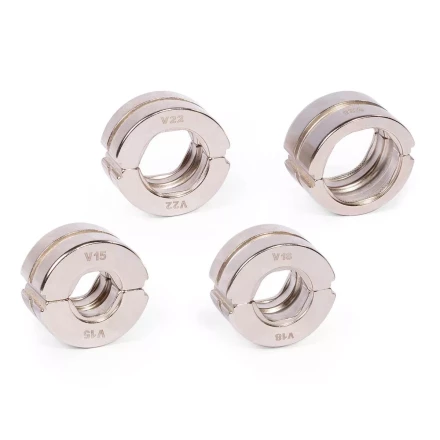 Набор матриц КВТ V (15–28 мм) для опрессовки фитингов из меди и нержавеющей стали (89623) купить в Нефтеюганске