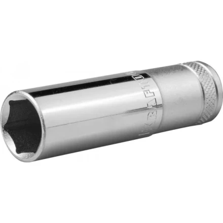 Торцовая головка KRAFTOOL &quot;INDUSTRIE QUALITAT&quot;, удлиненная, Cr-V, FLANK, хромосатинированная, 1/2&quot;, 19 мм 27807-19_z01 купить в Нефтеюганске