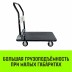 Тележка ручная платформенная металлическая HITCH 300кг 600*900 колеса резиновые 125мм (SZ086115) купить в Нефтеюганске
