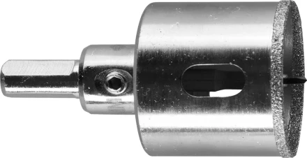 Коронка ЗУБР алмазная в сборе по кафелю, керамике с центрирующим сверлом и имбусовым ключом, зерно 60, 32мм 29850-32 купить в Нефтеюганске