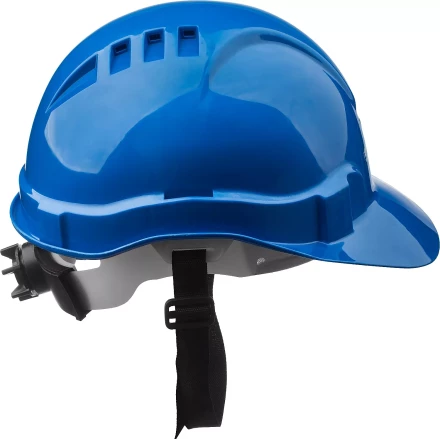 Каска защитная ЗУБР &quot;ЭКСПЕРТ&quot; храповый механизм регулировки размера, синяя 11094-3 купить в Нефтеюганске