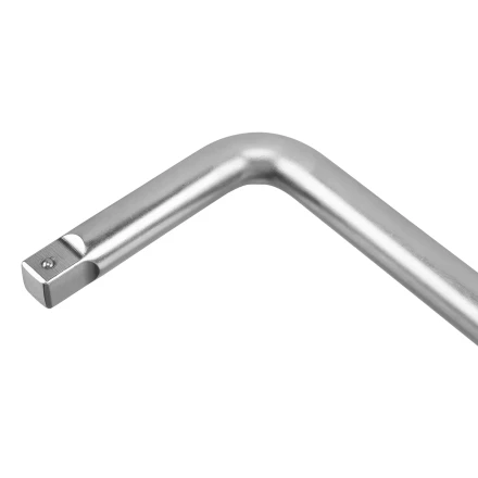 Вороток Г-образный, 450*150 мм, квадрат 3/4&quot;, CrV, матовый хром Denzel 14069 купить в Нефтеюганске