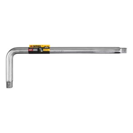 Вороток Г-образный, 450*150 мм, квадрат 3/4&quot;, CrV, матовый хром Denzel 14069 купить в Нефтеюганске