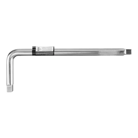 Вороток Г-образный, 450*150 мм, квадрат 3/4&quot;, CrV, матовый хром Denzel 14069 купить в Нефтеюганске