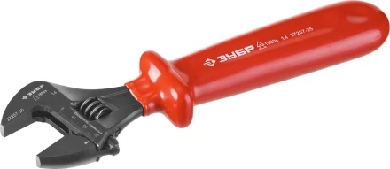 Ключ разводной ЗУБР &quot;ЭКСПЕРТ&quot; &quot;ЭЛЕКТРИК&quot;, сталь 40Х, покрытие Н12Х1, высоковольтный до ~1000В, 30мм, 250мм / 10&quot; 27257-25_z01 купить в Нефтеюганске