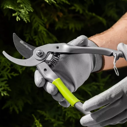 Секатор прямого реза Сибртех, 225 мм, металлические рукоятки, нижняя в ПВХ-оболочке, 604695 купить в Нефтеюганске