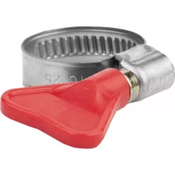 Хомуты ЗУБР "ЭКСПЕРТ" "Бабочка", нерж. сталь, накатная лента 9 мм, 16-25 мм, 2 шт 37835-16-25