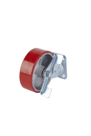 Колесо большегрузное поворотное SCpb 63 150 мм полиуретановое с тормозом (N) 1025347 купить в Нефтеюганске