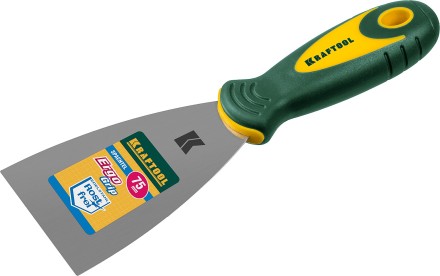 Шпательная лопатка KRAFTOOL с 2-компонент ручк, профилиров нержав полотно, 75мм 10035-075 купить в Нефтеюганске