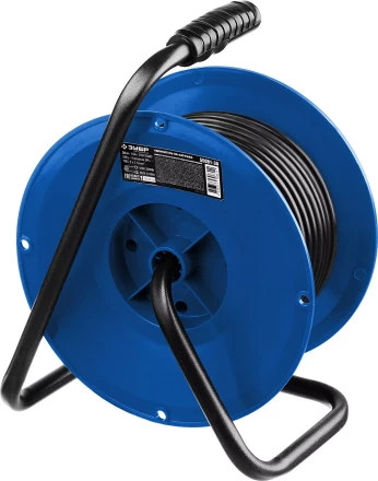 Удлинитель на катушке "ПВС 315", 40 м, 3500 Вт, 4 гнезда, IP44, ПВС 3х1,5 кв мм, ЗУБР 55081-40 купить в Нефтеюганске