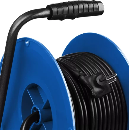 Удлинитель на катушке "ПВС 315", 40 м, 3500 Вт, 4 гнезда, IP44, ПВС 3х1,5 кв мм, ЗУБР 55081-40 купить в Нефтеюганске