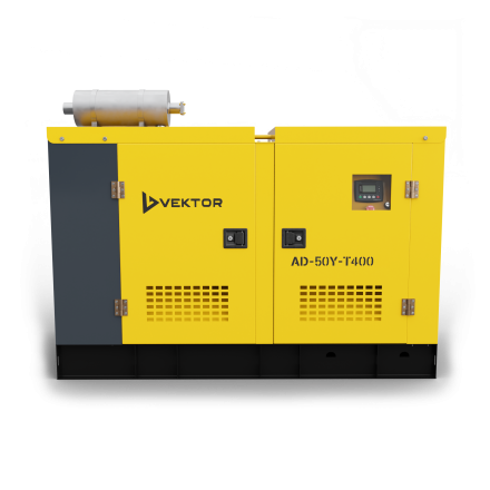 Дизельный генератор Vektor AD-50Y-T400 в шумозащитном кожухе купить в Нефтеюганске
