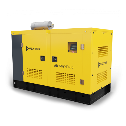 Дизельный генератор Vektor AD-50Y-T400 в шумозащитном кожухе купить в Нефтеюганске
