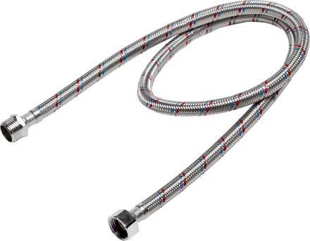 Подводка гибкая STAYER для воды, оплетка из нержавеющей стали, г/ш 1/2&quot; - 1м 51015-G/S-100 купить в Нефтеюганске
