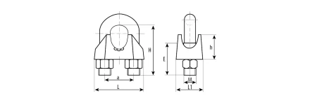 Зажимы троса DIN 741 карточка серия Без серии купить в Нефтеюганске