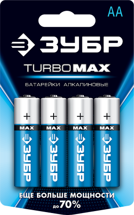 Батарейки TURBO MAX алкалиновые AA 15В серия Без серии купить в Нефтеюганске