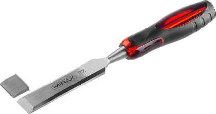 Стамеска MIRAX с двухкомпонентной прозрачной рукояткой, 25мм 1810-25 купить в Нефтеюганске