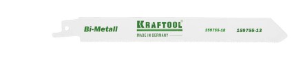 Полотно KRAFTOOL &quot;INDUSTRIE QUALITAT&quot;, S922EF, для эл/ножовки, Bi-Metall, по металлу, шаг 1,4мм, 130мм 159755-13 купить в Нефтеюганске