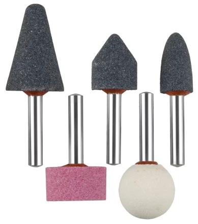 Набор ЗУБР &quot;МАСТЕР&quot;: Абразивные минишарошки-насадки для  дрели, хвостовик d 6мм, 5 предм. 35994-H5 купить в Нефтеюганске