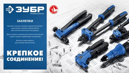 ЗУБР 4.8 x 8 мм, 500 шт, стальные заклепки, Профессионал (31312-48-08) купить в Нефтеюганске