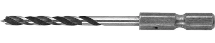 ЗУБР &quot;ЭКСПЕРТ&quot;. Сверло по дереву, М-образная заточка, шестигранный хвостовик 1/4&quot;, 4х70мм 29423-070-04 купить в Нефтеюганске