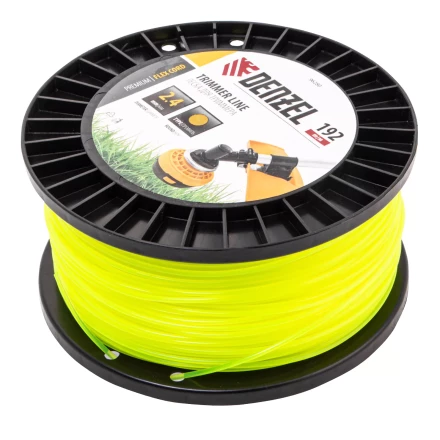 Леска для триммера круглая Denzel, 2,4мм х 192м, на DIN катушке FLEX CORD, 96280 купить в Нефтеюганске