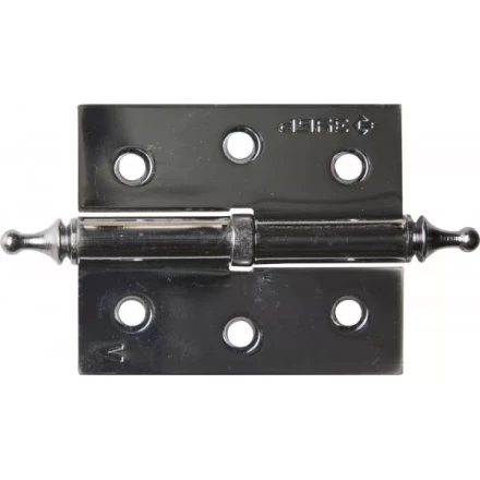 Петля дверная разъемная ЗУБР &quot;ЭКСПЕРТ&quot;, 1 подшипник, цвет хром (CP), левая, с крепежом, 75х63х2,5мм, 2 шт 37605-075-2L купить в Нефтеюганске