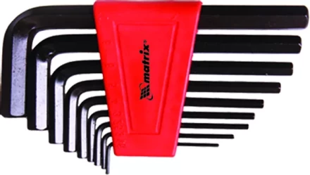 Набор ключей шестигранных имбусовых HEX 1.5–10 мм CrV  9 шт. MATRIX 11226 купить в Нефтеюганске