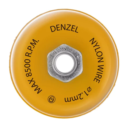 Щетка для УШМ Denzel, 100 мм, Чашка, нейлоновая щетина, М14, 74469 купить в Нефтеюганске