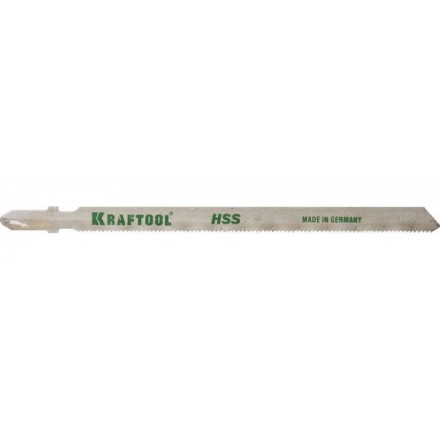 Полотна KRAFTOOL, T318A, для эл/лобзика, HSS, по металлу (1-3мм), EU-хвост., шаг 1,2мм, 110мм, 2шт 159552-1,2 купить в Нефтеюганске