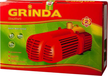 Насос GRINDA фонтанный д/грязной воды, 3 насадки, пропускная способность 3000 л/ч, высота подачи воды 3,4 м, 85 Вт GFP-50-3.4-U купить в Нефтеюганске